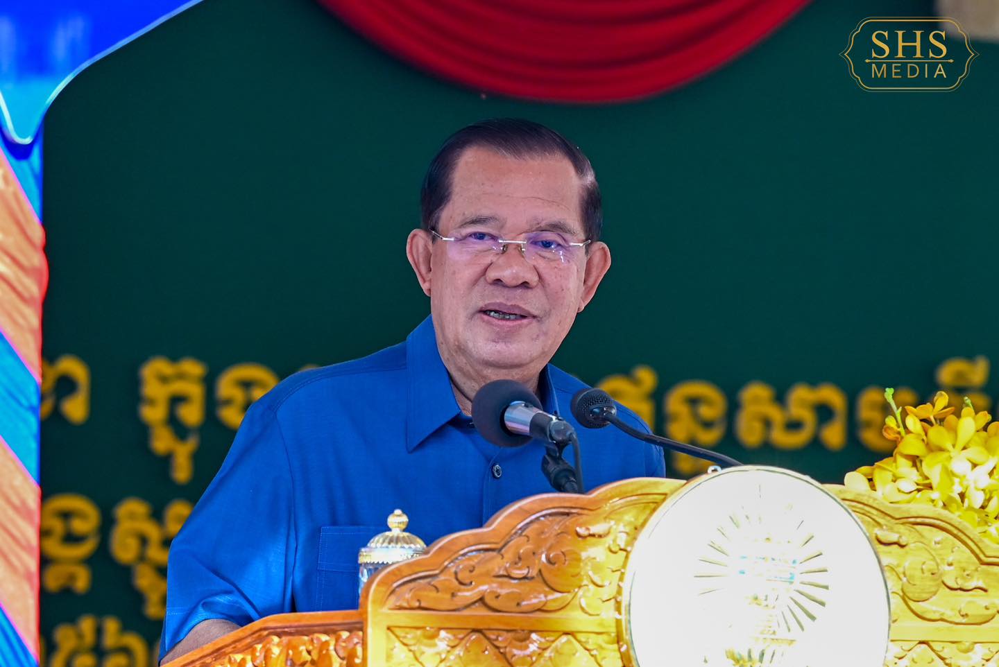 សម្ដេចតេជោ ហ៊ុន សែន អញ្ជើញជាអធិបតីភាពដ៏ខ្ពង់ខ្ពស់ក្នុងពិធីសម្ពោធអគារសិក្សា និងសមិទ្ធផលនានាក្នុងបរិវេណវត្តព្រះឥន្ទសាមគ្គីធម៌ ភូមិត្រពាំងក្រពើ ឃុំក្រាំងម្កាក់ ស្រុកអង្គស្នួល ខេត្តកណ្តាល