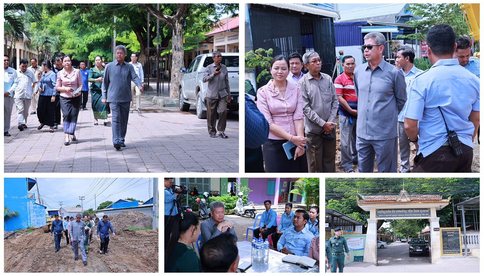 អភិបាលខេត្តកណ្ដាល បានដឹកនាំមន្ទីរជំនាញ និងអាជ្ញាធរក្រុងតាខ្មៅ ចុះពិនិត្យស្ថានភាពជាក់ស្ដែង នៅសាលាបឋមសិក្សា ហ៊ុន សែន ស្វាយរលំ…